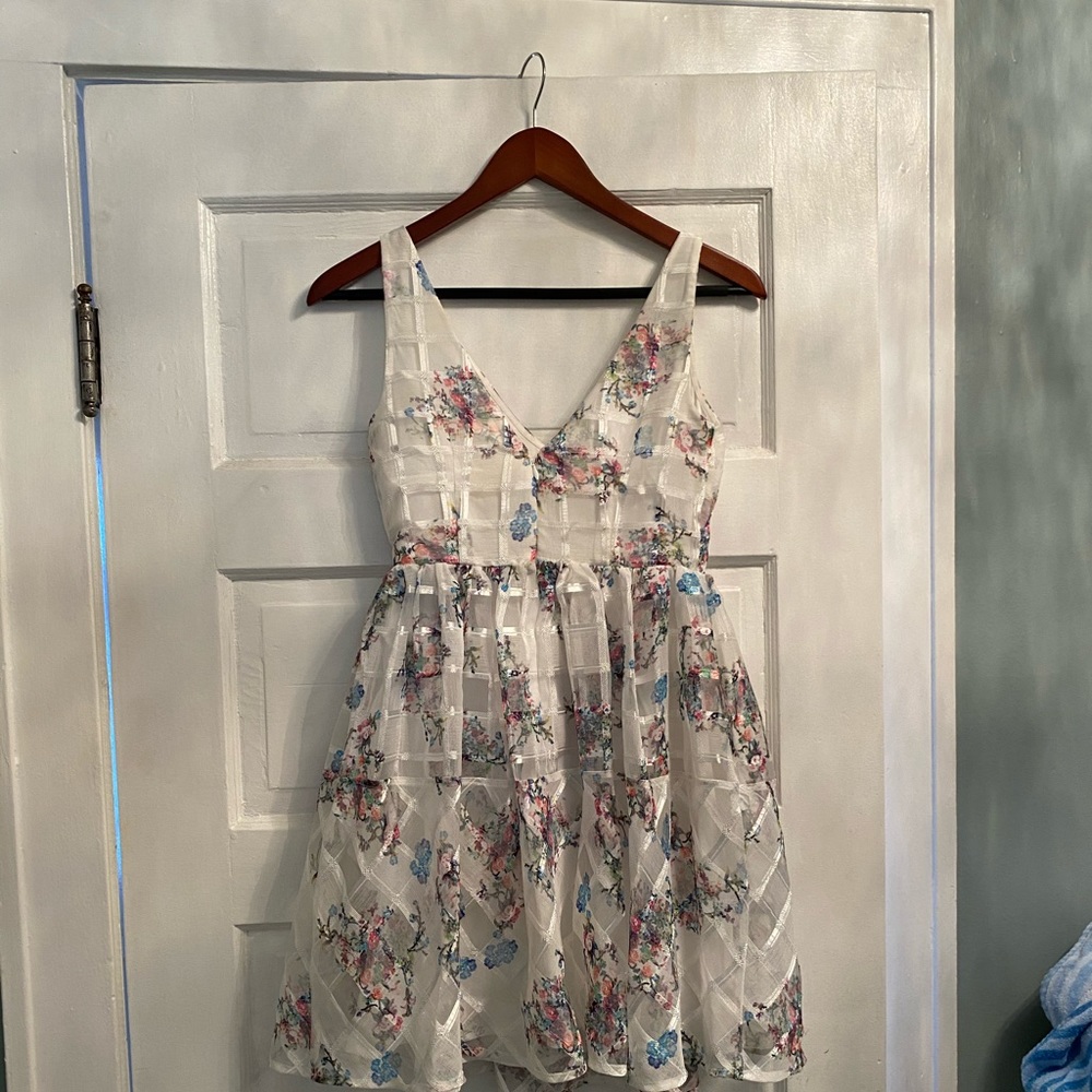 Anthropologie Maeve garden peony dress